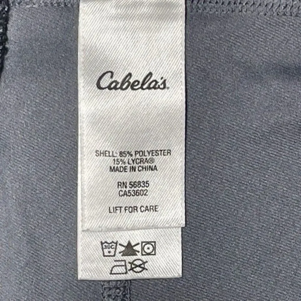 Cabela's XPG Stretch Capri Leggings Grey Men's Size Small Cool‎ UPF 15 Wick